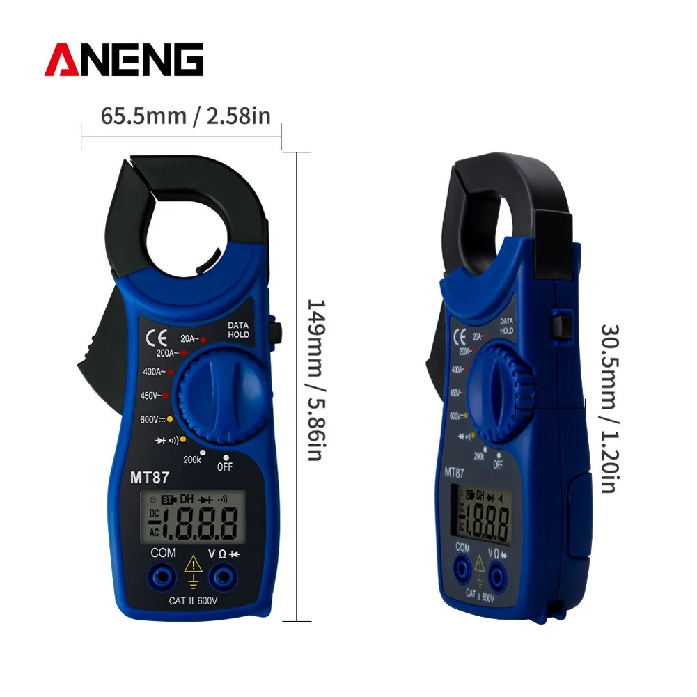 Мини цифровой мультиметр-зажим переменного/постоянного тока тестер напряжения er