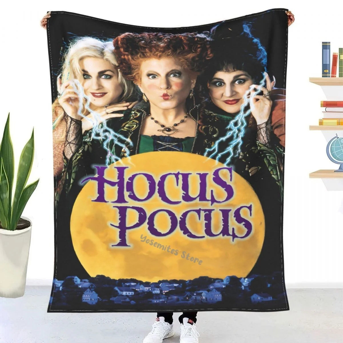 

Hocus-Pocus Throw Blanket Sherpa Blanket Bedding soft Blanket