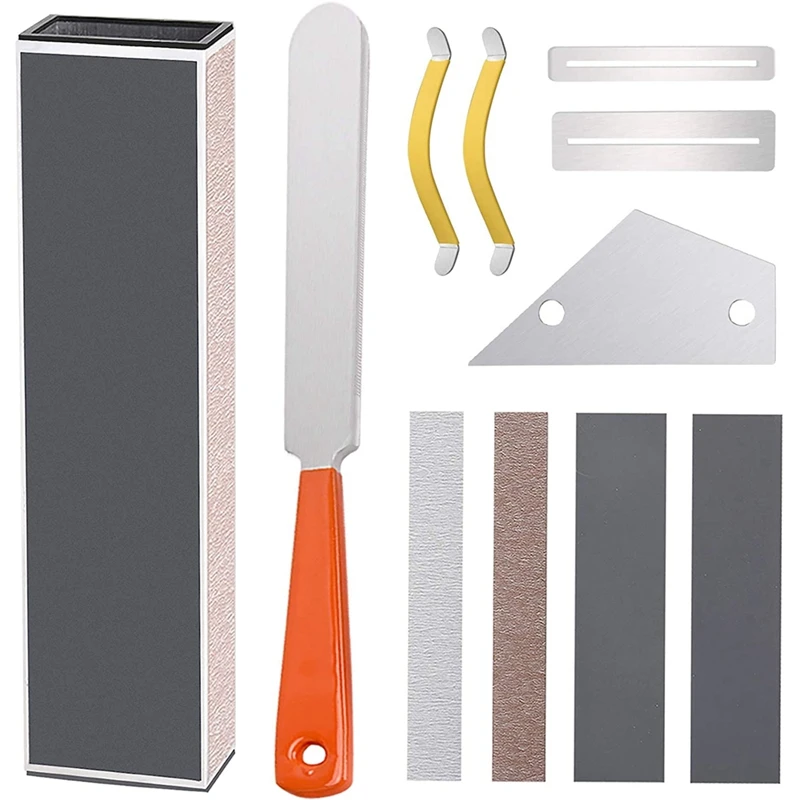 

Guitar Repair Parts Leveling Bars Sandpaper Files for Electric Guitars Bass Acoustic Guitars Instrument Tool Sets