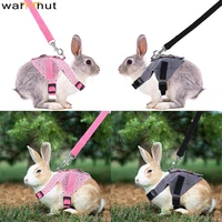 warmhut rabbit harness leash bunny harness leash cute vest adjustable harness for rabbit ferret bunny kitten guinea pig walking