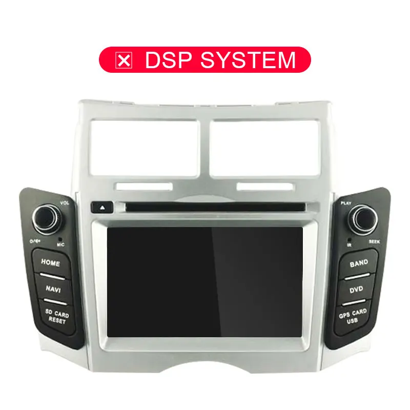 NO DSP JDASTON Android 9,0 автомобильный dvd-плеер для Toyota Yaris 2005-2011 gps навигация 2 Din автомагнитола стерео Авто Аудио Восьмиядерный 4G+ 64G - Цвет: NO DSP