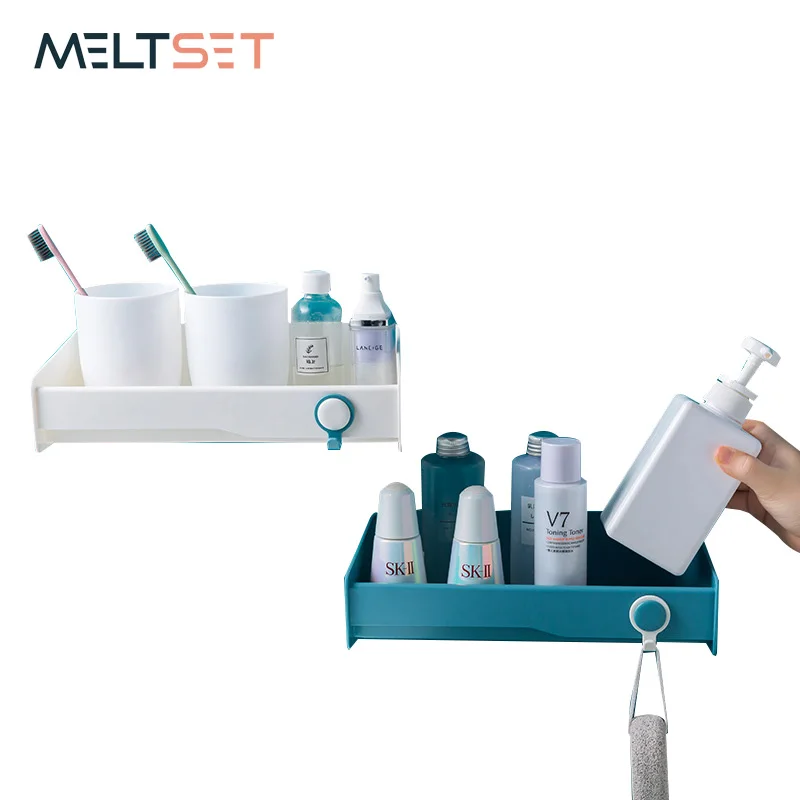 Пластиковая Полка для хранения без гвоздей водонепроницаемый держатель шампуня