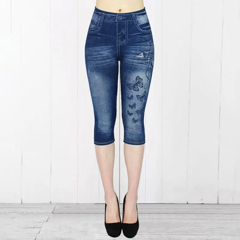 Штаны для йоги с принтом женские спортивные Леггинсы высокой талией