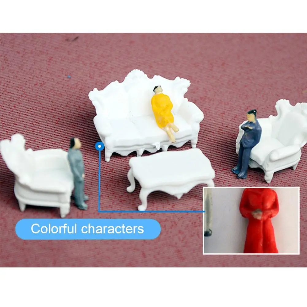 

DIY Handmade Mini Construction Sand Table Character Model Material Simulation Doll Micro-Field Landscape Model Villain