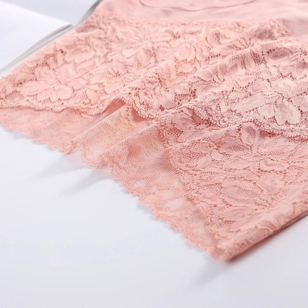 

V-neck High Waist Underwear Women Cotton Lace Panties Hot Temptation Girls Belly Briefs