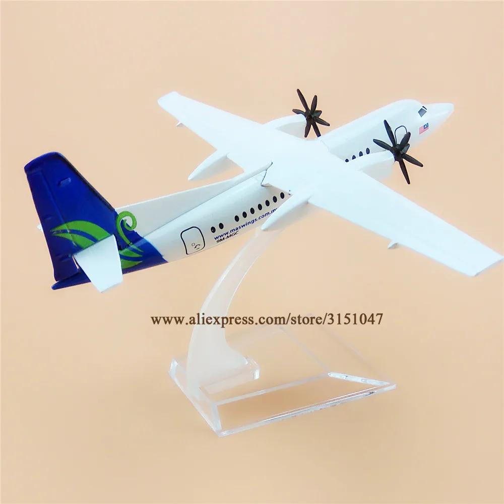 16 см Air Malaysian MAS Wings MASWings Fok Fokker 50 Airways Airlines металлический сплав модель самолета