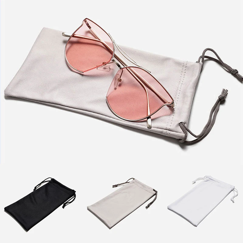 

Soft Cloth Glasses Bag Sunglasses Case Dustproof Eyeglasses Pouch Eyewear Accessories Fashion Solid Color Eyeglasses Pouch