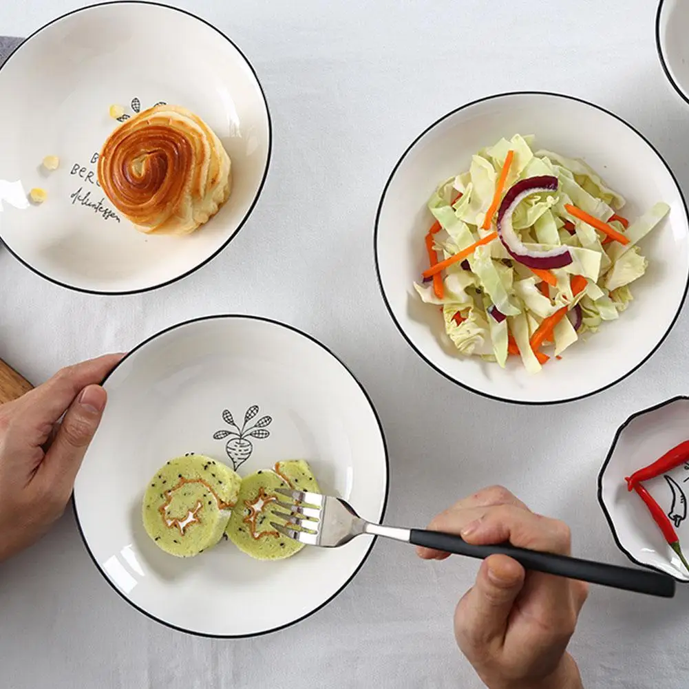 Adeeing 20 шт. керамический кухонный набор посуды семейный фарфоровый костюм в мисках