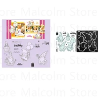 birthday atmosphere maker santa claus metal cutting dies and clear stamps for diy embossing template greeting handmade 2021 new