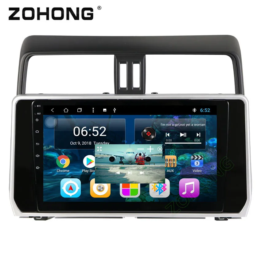 2.5D 10,2 дюймов Octa 8 Core 2 Гб+ 32 ГБ, автомобильный dvd-плеер на основе Android для Toyota Land cruiser Prado 150 autoadio gps навигации BT