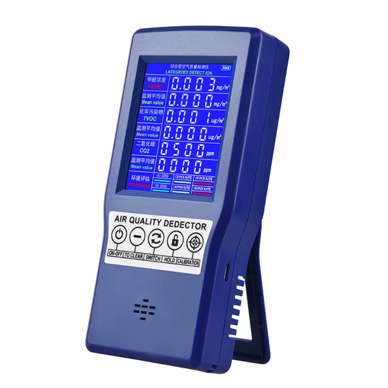 

Air Quality Monitor Upgraded Tester for CO2 Formaldehyde TVOC /AQI/ Multifunctional Air Gas Detector