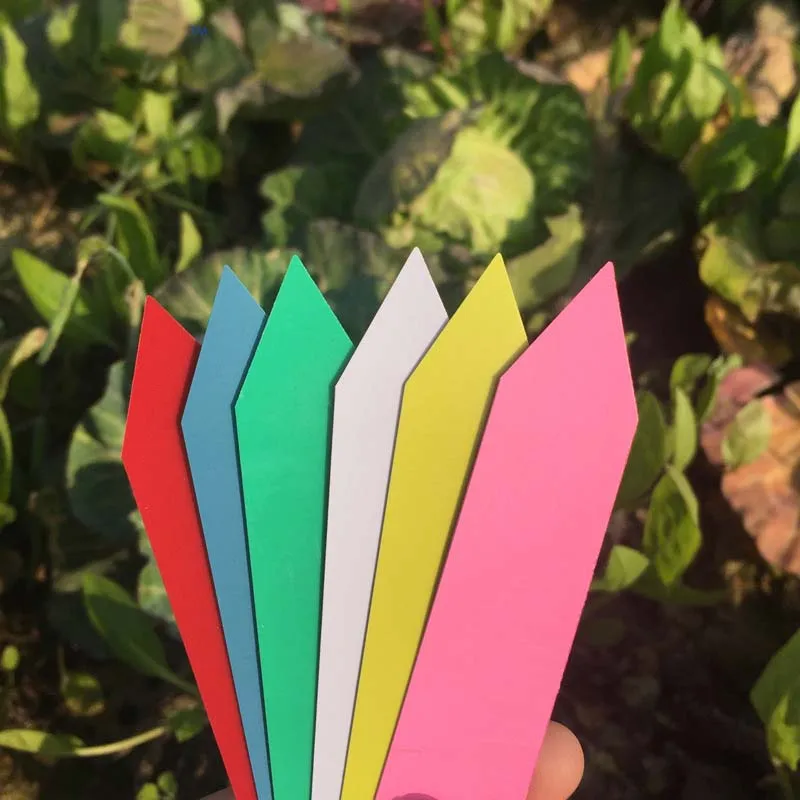 

100Pcs/Pack Flower Pots Seedling Labels Nursery Markers Seedling Label PVC Multipurpose Plant Tags Mark Tools Garden Accessories