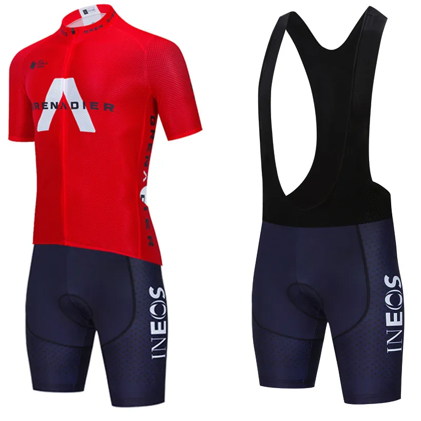 

Red summer bicycle PRO mens team quick INEOS bike clothing dry Maillot shorts cycling 20D Ciclismo Pants Ropa suit jersey team j