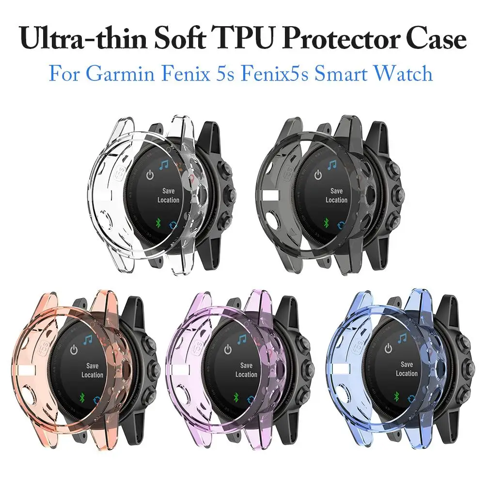 

Ultra-thin Soft TPU Protector Case Cover Protective Shell For Garmin Fenix 5s Fenix5s Smart Watch Protector Silicone Cases
