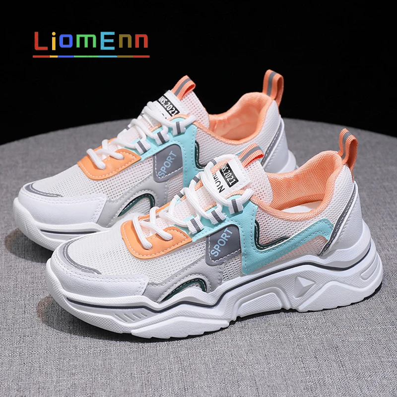 

Ladies White Chunky Sneakers Women Shoes 2021 Summer Designer Dad Platform Sneakers Casual Sport Shoes Woman basket zapatillas