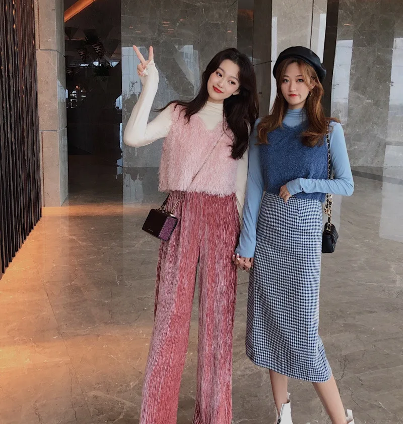 Новые модные женские комплекты с юбкой спортивные костюмы осенние длинным