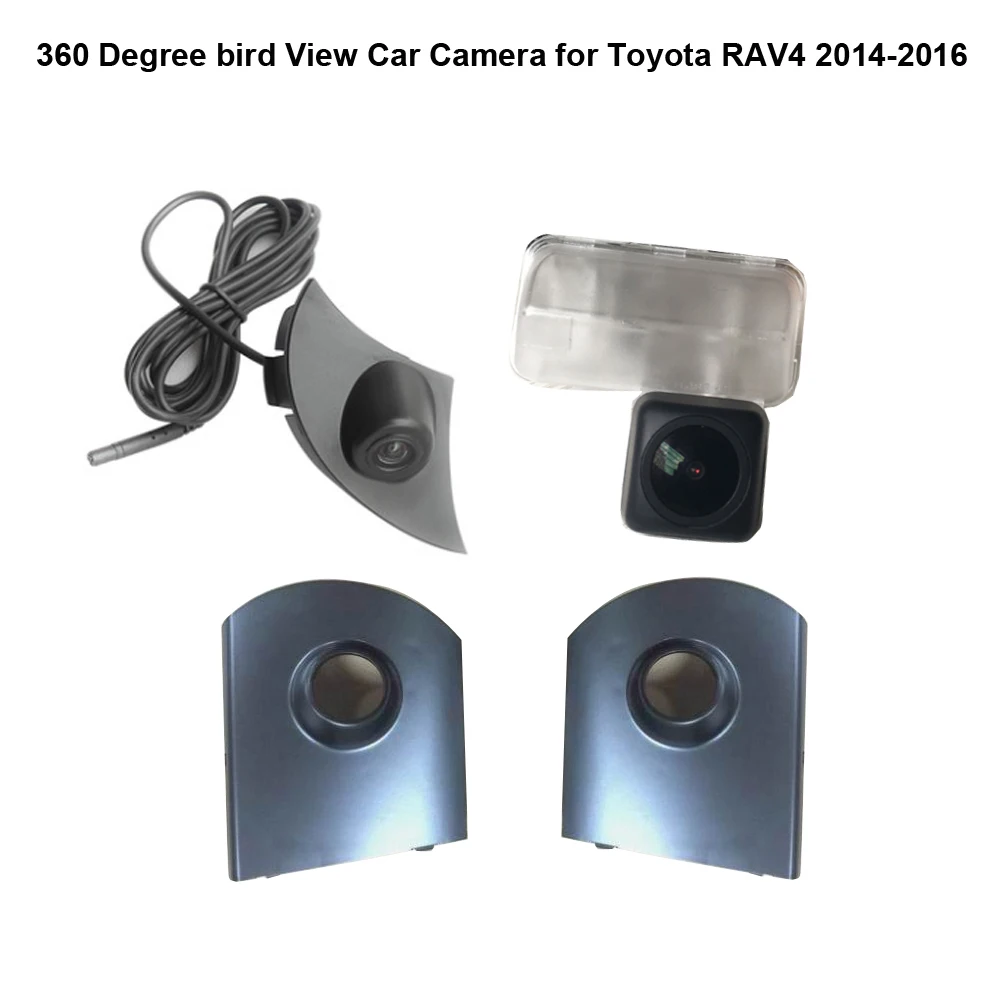 Автомобильная камера с обзором птиц на 360 градусов для Toyota RAV4 2014 2016 4 шт. + блок