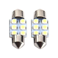 car double pointed roof lamp 31mm 6smd 1210 12v refitted compartment lamp reading lamp license plate lamp car accessories