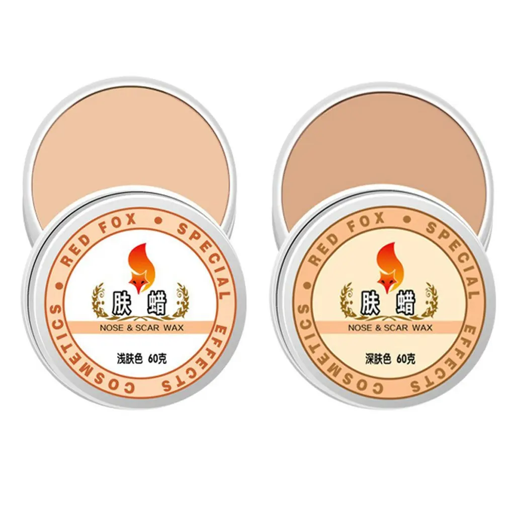 

Halloween Modeling Fake Wound Scar Eyebrow Blocker Wax Special Effect Wax Cosmetic Wax15g Light Nude Color Wax