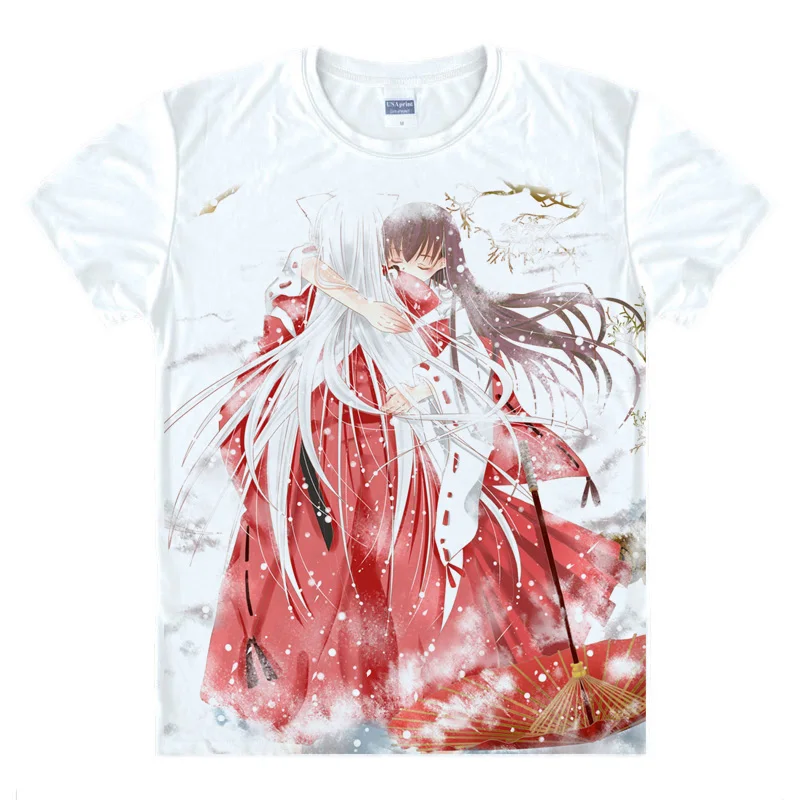 Футболка с мультяшным принтом Inuyasha топы хигураси каго сешумару косплей аниме