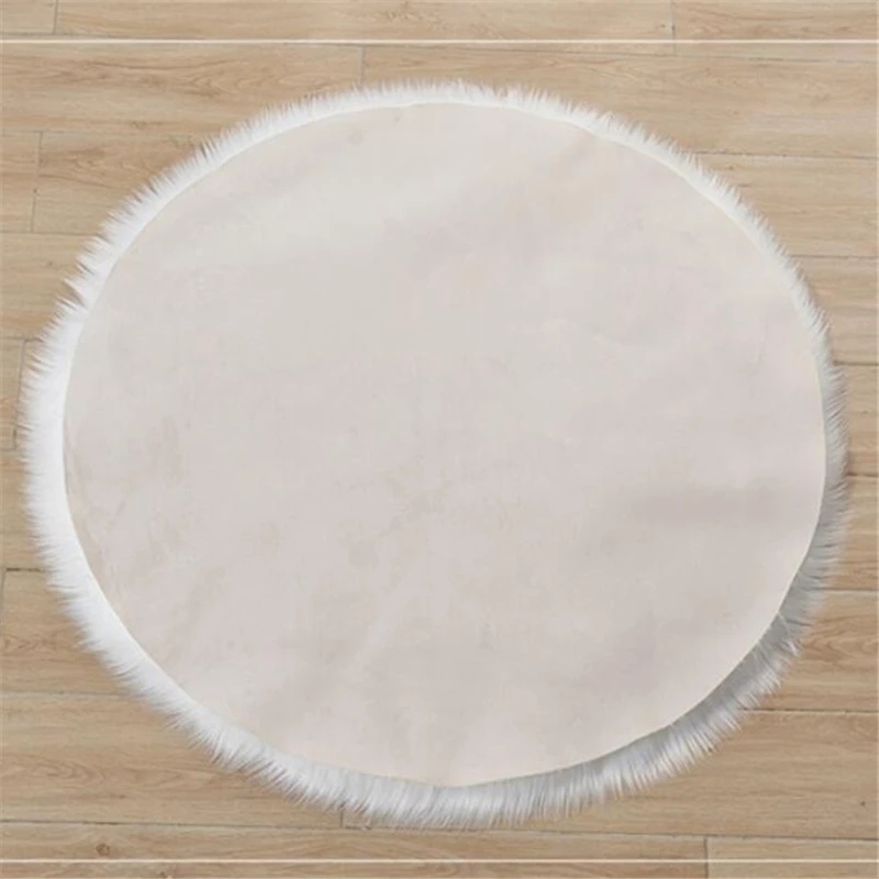 Длинный пушистый коврик для двери круглый ковер плюшевый гостиной