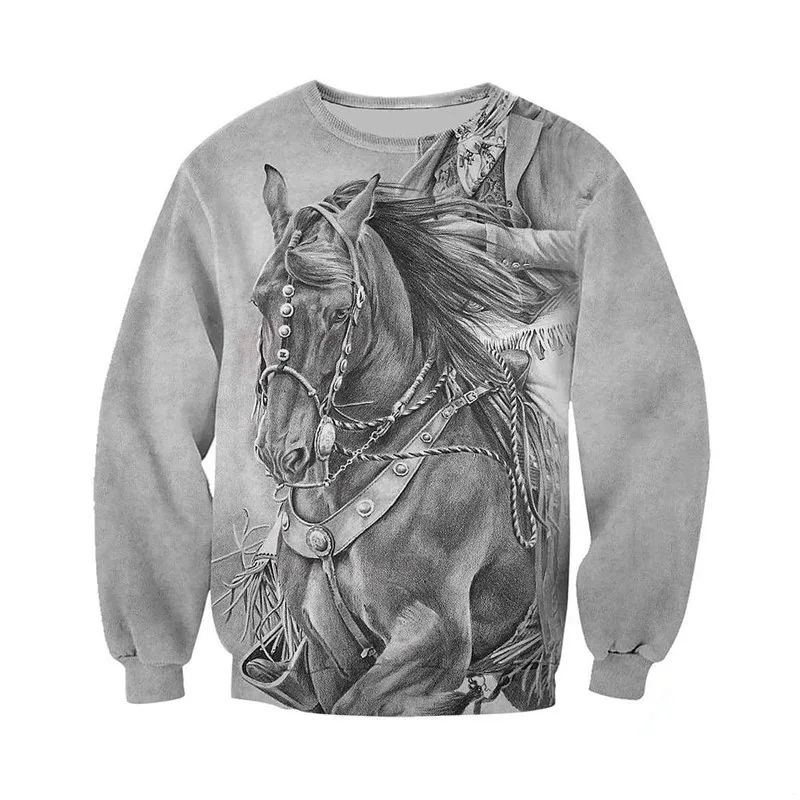 

Beautiful horse 3D men's and women's full print zipper shirt casual Sweatshirt fashion street hip hop Hoodie---www