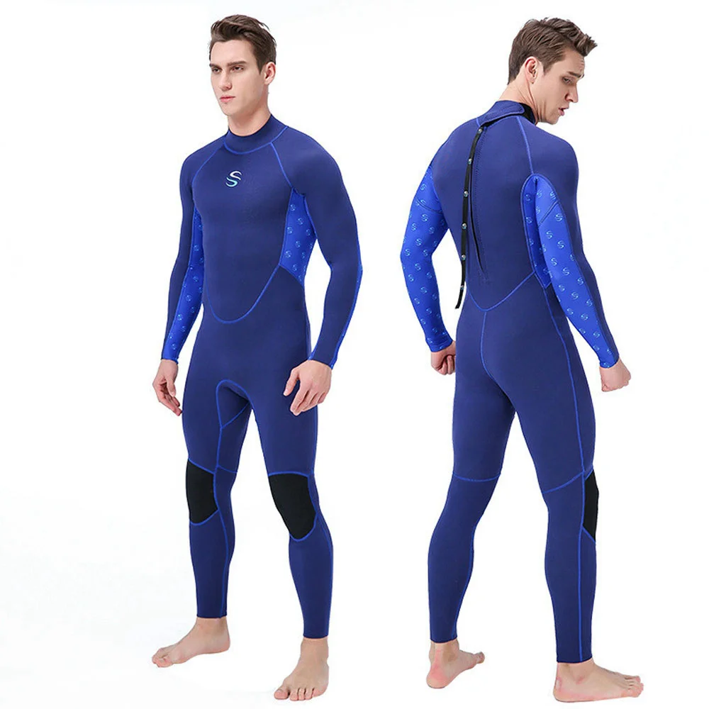 

Diving Suit Back Zip Long Sleeve Wetsuit Men's 2mm Premium Neoprene Thermal For Scuba Dive Surfing Snorkeling Kayaking Spring