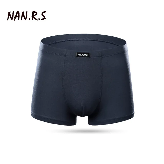 Nan dark gray Новое мужское нижнее белье мужские боксеры мужские сексуальные трусы для мужчин трусы боксеры Cuecas мягкие облегающие трусы Cueca Boxer мужские XXXL - Цвет: Nan dark gray