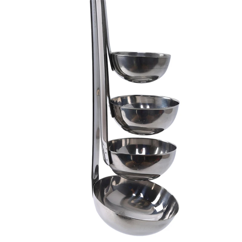 

1pc Thick Stainless Steel With Hook Ounce Measuring Spoon Hot Pot Spoon Soup Kitchen Cooking Tool
