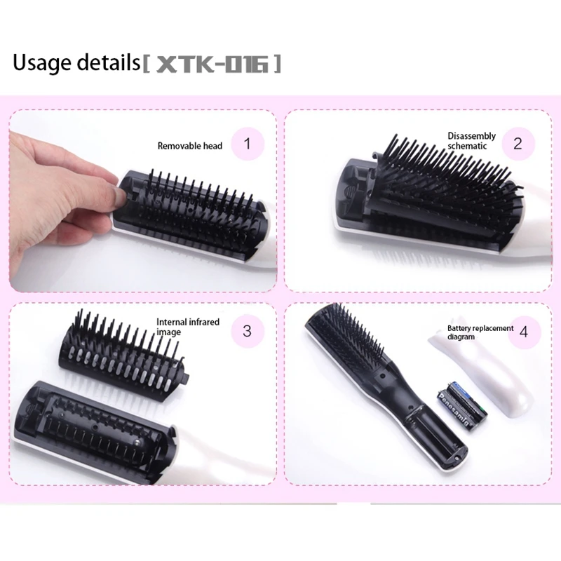 

HEALTH HERALD Infrared Massage Comb Hair Comb Massage Equipment Comb Hair Growth Care Hair Brush Grow Infrared Hair Loss Therapy