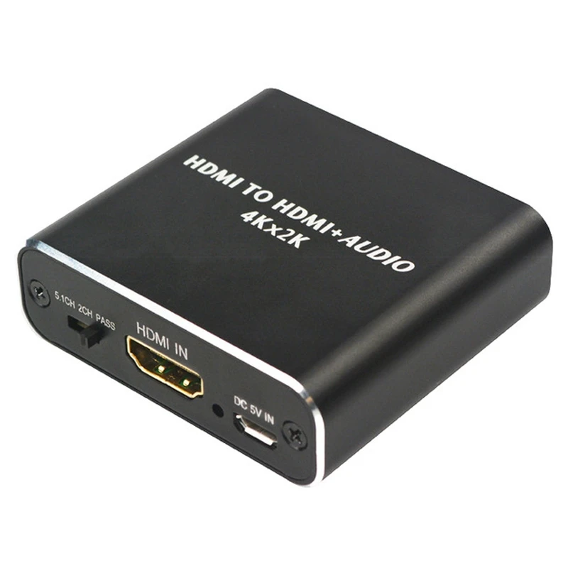 HDMI o сплиттер в волоконный преобразователь 5 1 + O (PASS 2.0CH 5.1CH) Три режима|Адаптеры