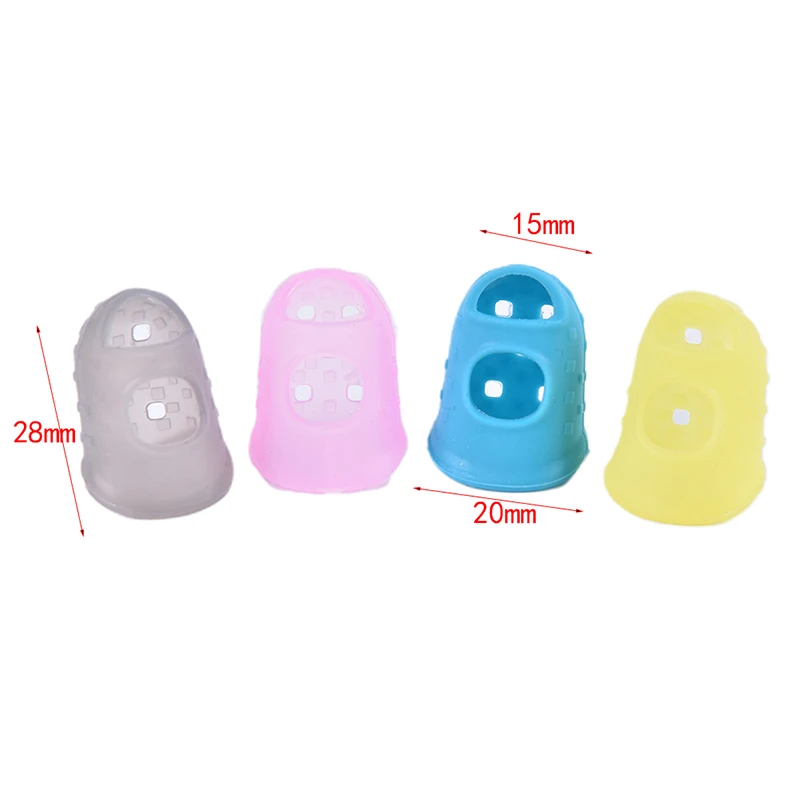 10 шт. силиконовая гитара палец пальца выбирает протектор Plectrum Fingertip наперсток