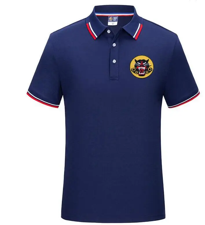 

High quality Men's anime Polo Shirts Embroidery Slim Breathable Shirt Summer Brand Men's Polo Shirts Male Tops