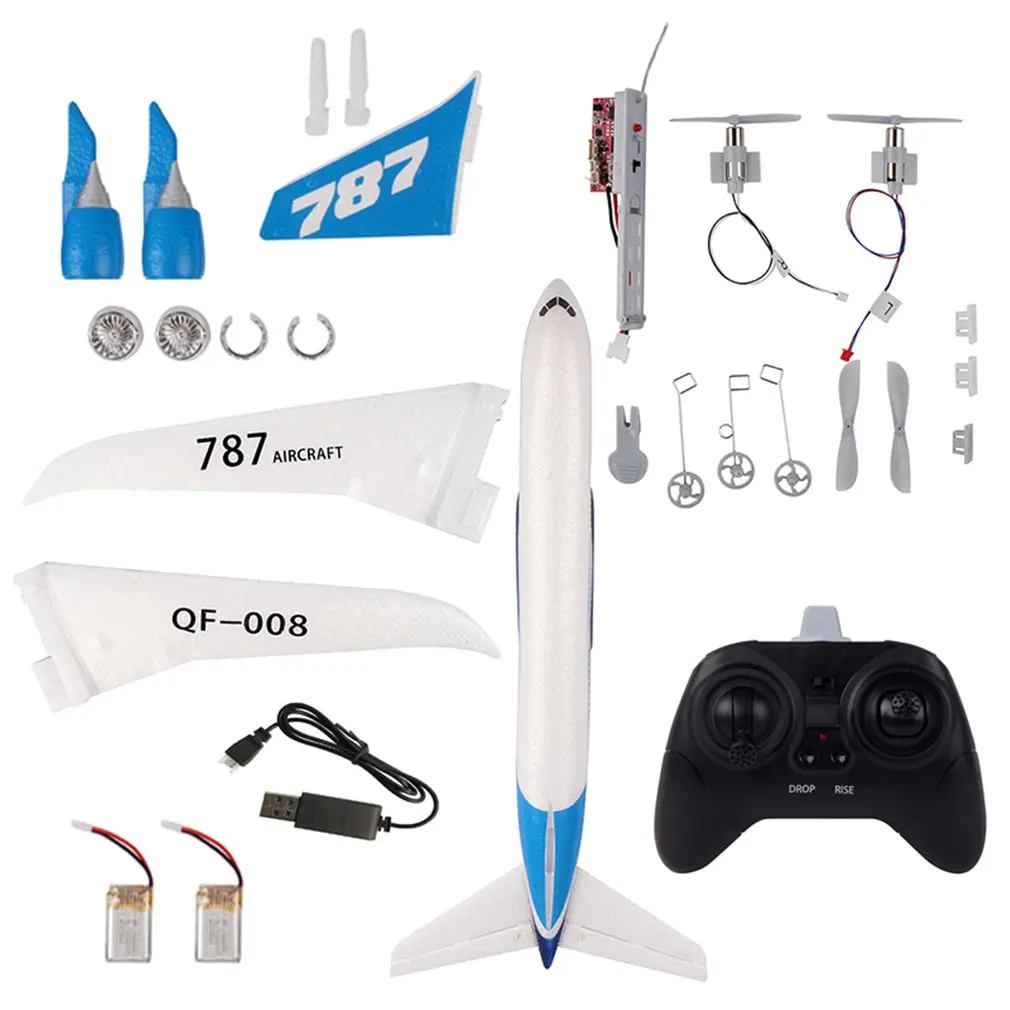 

QF008-Boeing 787 2.4GHz 3CH EPP RC Airplane 550mm Wingspan Fixed Wing RTF Scale Aeromodelling Remote Control Airplanes