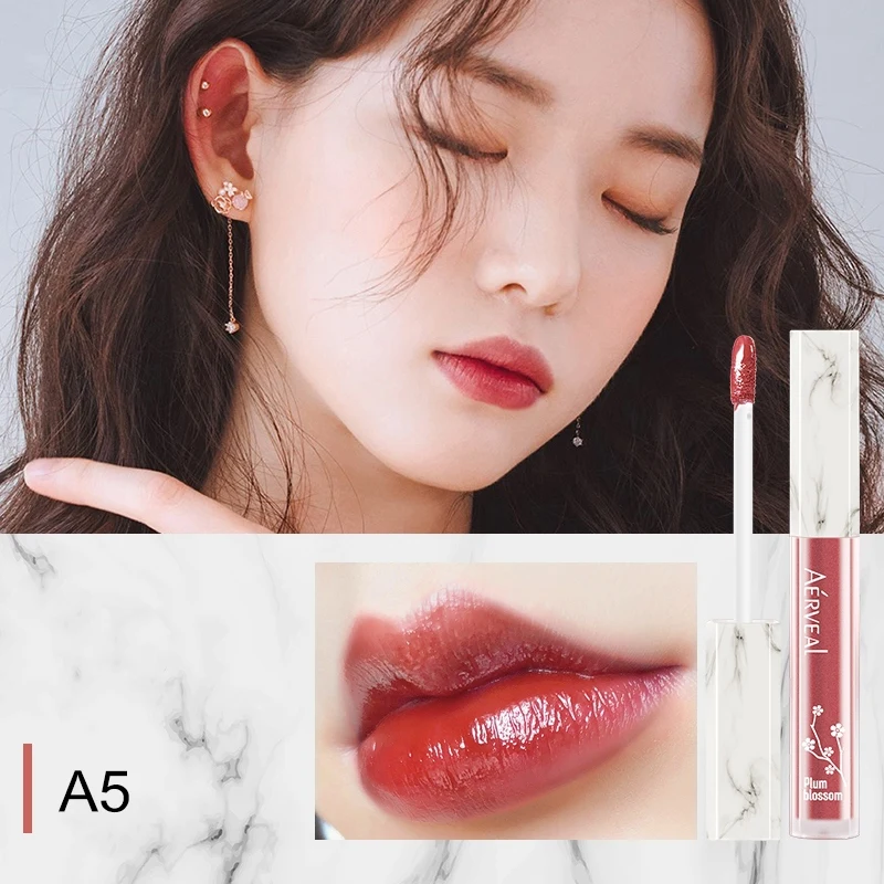 

Мраморное зеркало для губ с глазурью, 6 цветов, Увлажняющая Жидкость, стойкий блеск для красных губ, телесный оттенок, Косметика для макияжа