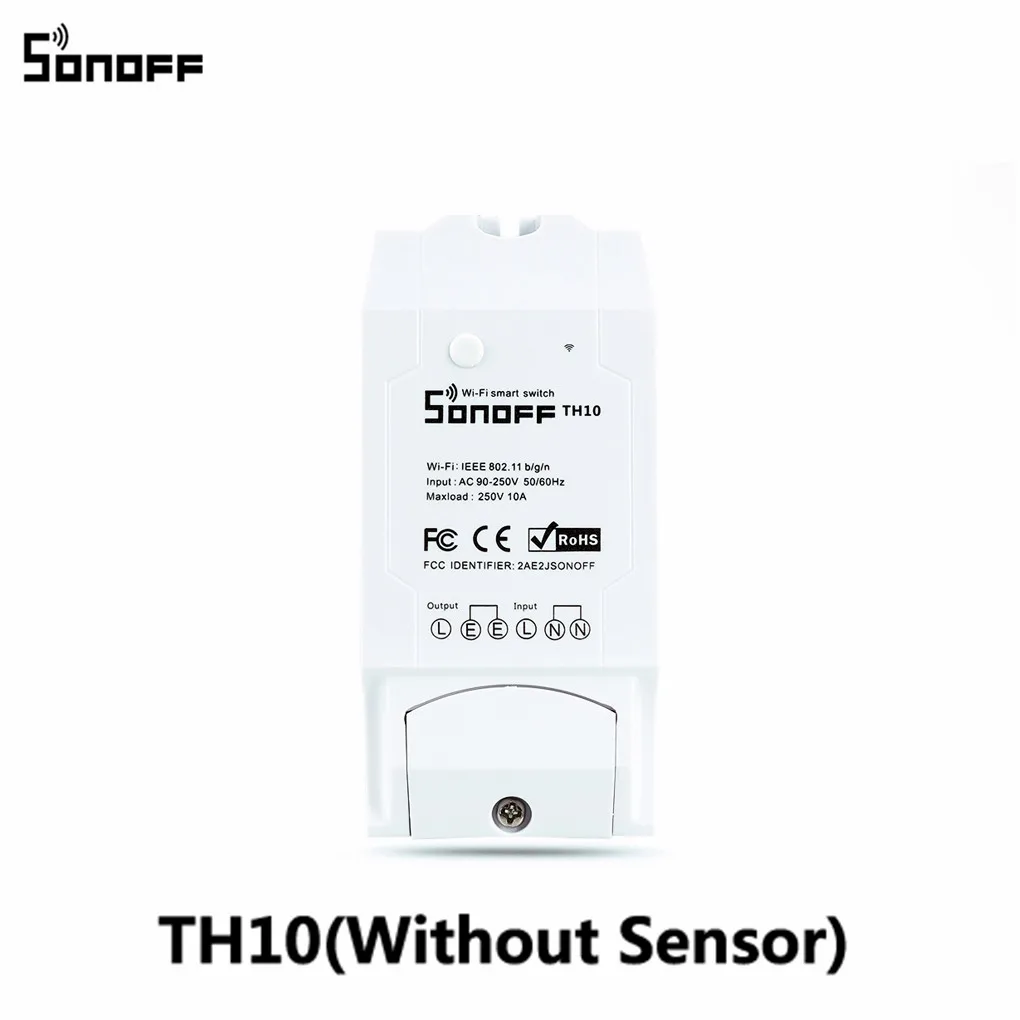 TH10 Sonoff TH16 умный переключатель Wi-Fi Мониторинг температуры и влажности Wifi умный переключатель домашний комплект автоматизации работает с Alexa Google Home - Комплект: TH10