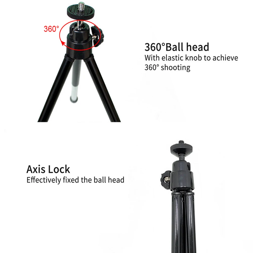 Гибкий мини штатив для мобильного телефона алюминиевый Трипод iPhone X 8 7 6S Xiaomi Samsung