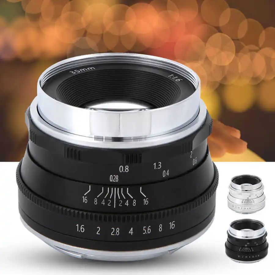 

Объектив lente para celular 35 мм f1.6 с фиксированным фокусом, пленка высокого разрешения, беззеркальная камера, объектив Z, крепление для объектива ...