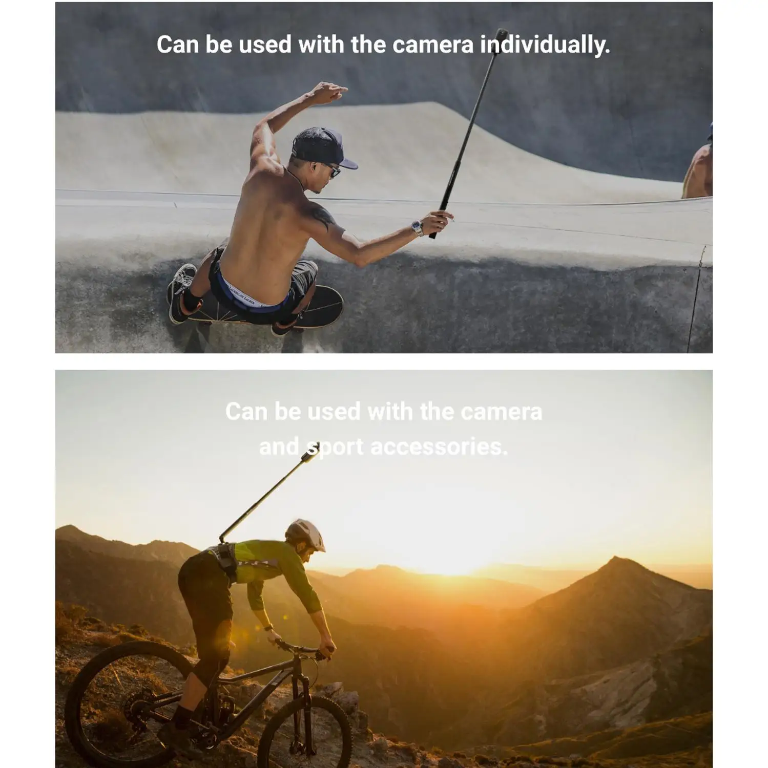 Оригинальная невидимая селфи палка Insta360 ONE R для X EVO и ONE|Аксессуары видеокамер 360°|