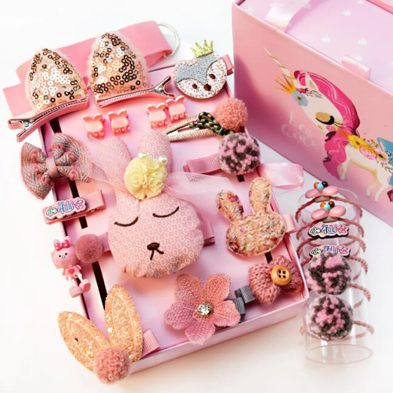 24pc J NO BOX 24 шт./компл. Детские Заколки для волос с персонажами из мультфильмов для детей, повязка на голову, повязка для малышей милое платье с бантом с цветочным рисунком детские заколки-пряжки для волос Головные, без коробки - Цвет: 24pc J NO BOX