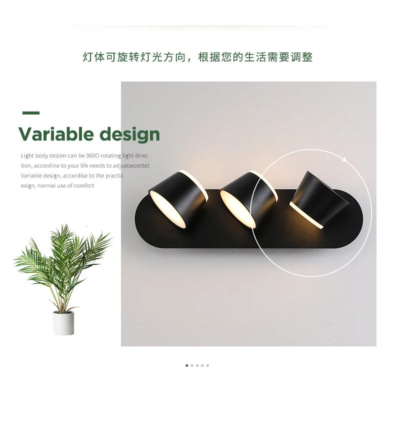 Скандинавская прикроватная лампа для спальни простой современный удобный