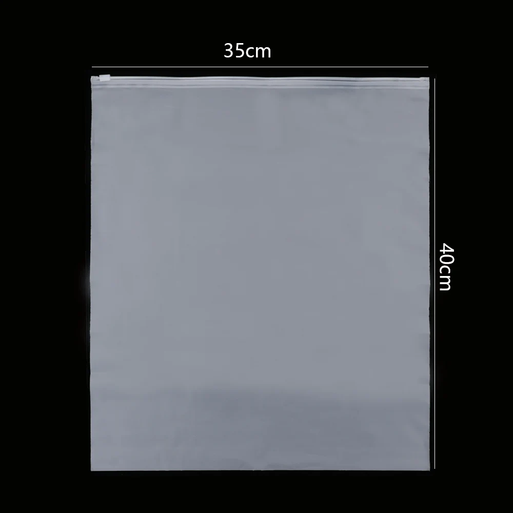 35x40cm 1pc Plastic Sealed Waterproof Matte Frosted Package Transparent Zip lock Bag Clothing Travel Pouch Swimming Storage Bags - Цвет: 35x40cm