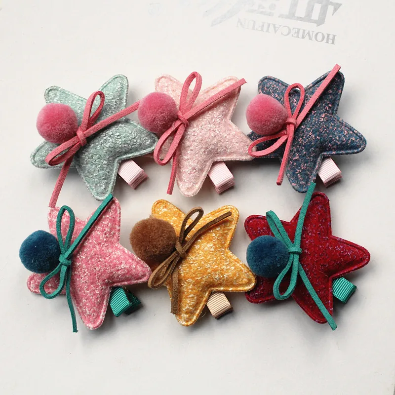 

1 шт. Звездные аксессуары для волос Детская фетровая зинка для детей детские мягкие рулоны повязка с бантом для женщин и девочек