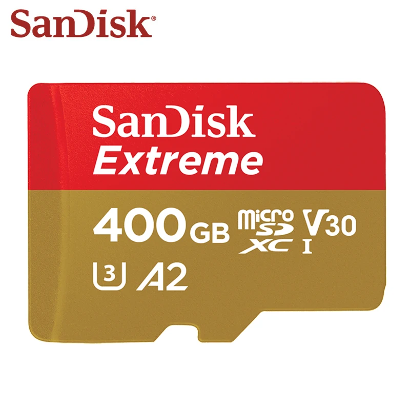 100% Original SanDisk Memory Card 1TB Max Read Speed 160M/s A2 Class 10 400GB 512GB UHS-I Micro SD Card V30 U3 TF Card