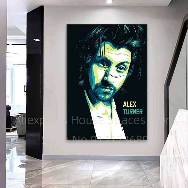 Картина на холсте с изображением Алекса арктической обезьянки рок музыкальной