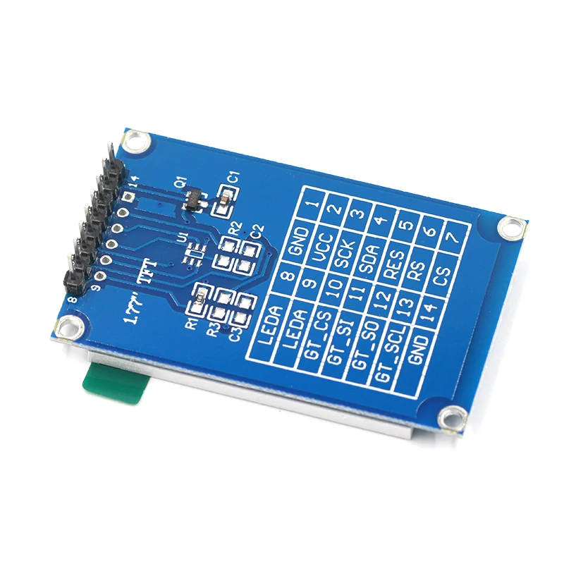 1 77 дюймов TFT LCD экран 128*160 TFTSPI цветной модуль последовательный порт Модуль |