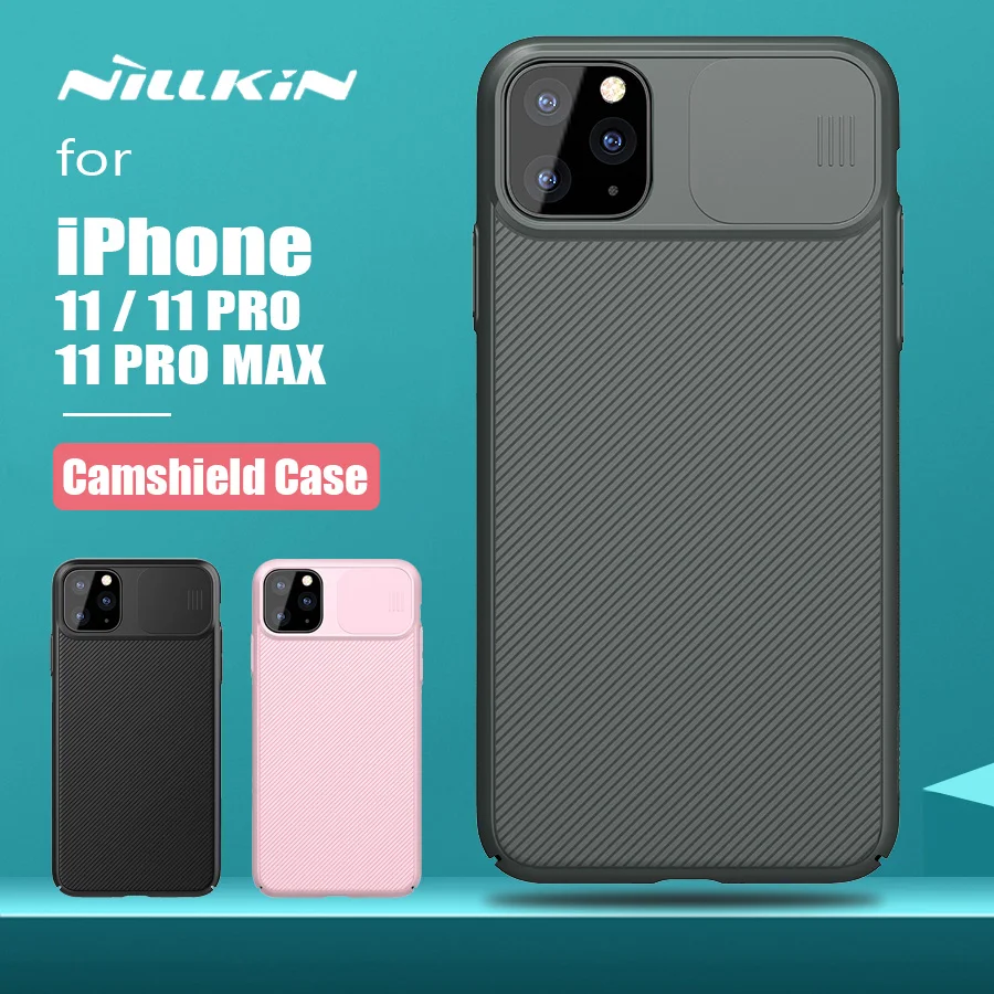 Для iPhone 11 11 Pro Max чехол для камеры Nillkin Роскошная текстура Спортивная Силиконовая задняя крышка Camshield для iPhone 11 Pro Max чехол для телефона