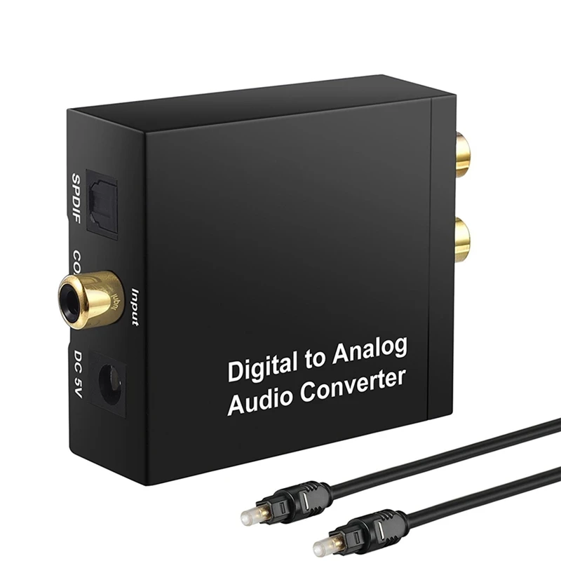 Digital to Analog Converter DAC SPDIF Toslink Stereo Audio L/R Adapter with Optical Cable for PS3 XB | Электроника