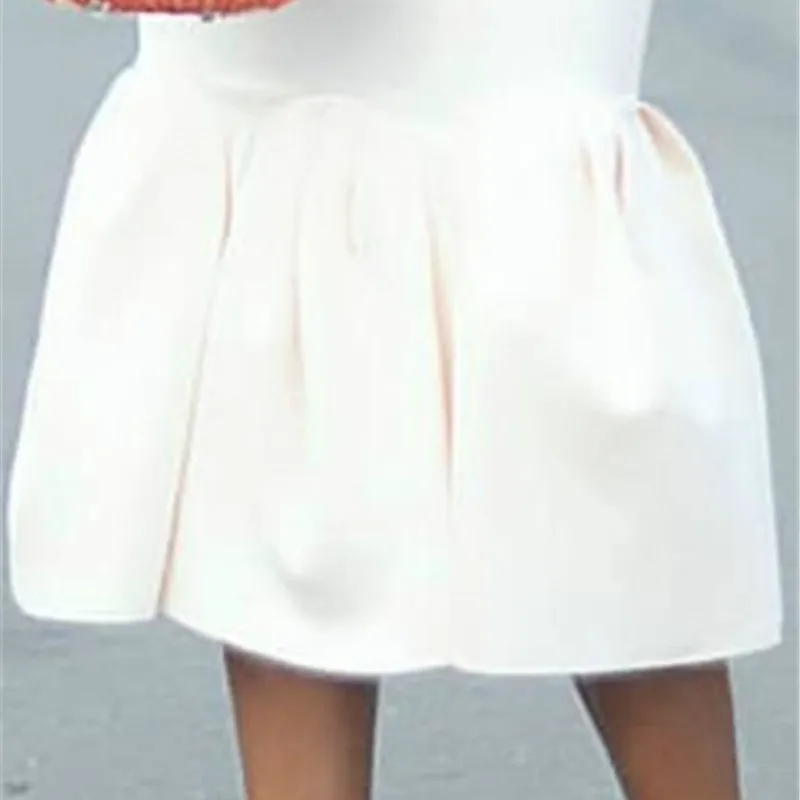 Большой Размеры женские белые Плиссированное юбки Для женщин Русалка Высокая