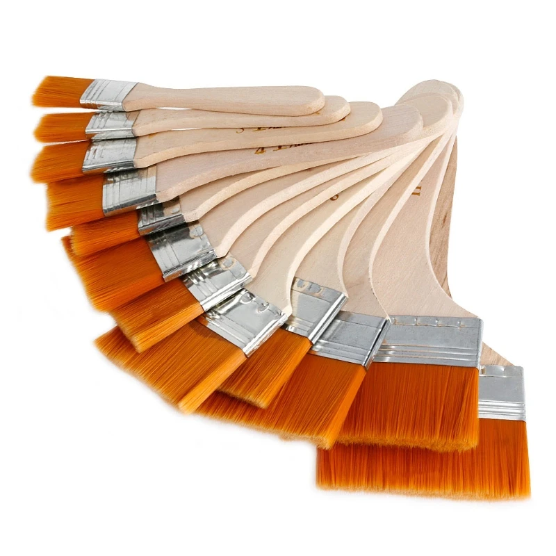 

12Pcs Wooden Oil Painting Brush Artist Acrylic Watercolor Paint Art Supply Tool HCCY Excellent for Oil painting and Acrylic